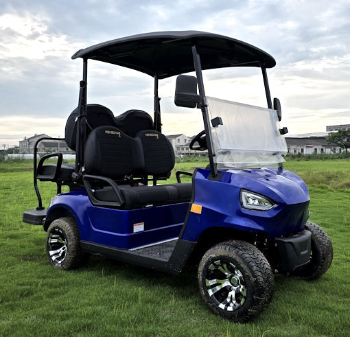 48V Electric Golf Cart 4 Seater Renegade X Edition Utility Golf UTV - BLUE