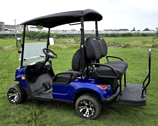 48V Electric Golf Cart 4 Seater Renegade X Edition Utility Golf UTV - BLACK