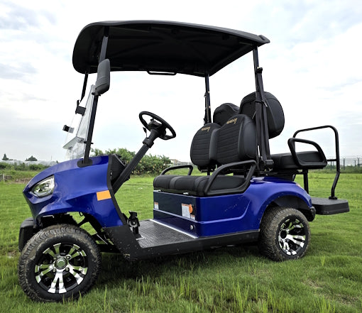 48V Electric Golf Cart 4 Seater Renegade X Edition Utility Golf UTV - BLACK
