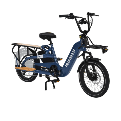 Revi Bikes Flux Electric Cargo Bike 48V, 750W/1200W Peak Motor, 440-lb load capacity, step-thru - 100% Financing Available!