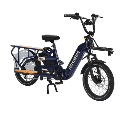 Revi Bikes Flux Electric Cargo Bike 48V, 750W/1200W Peak Motor, 440-lb load capacity, step-thru - 100% Financing Available!