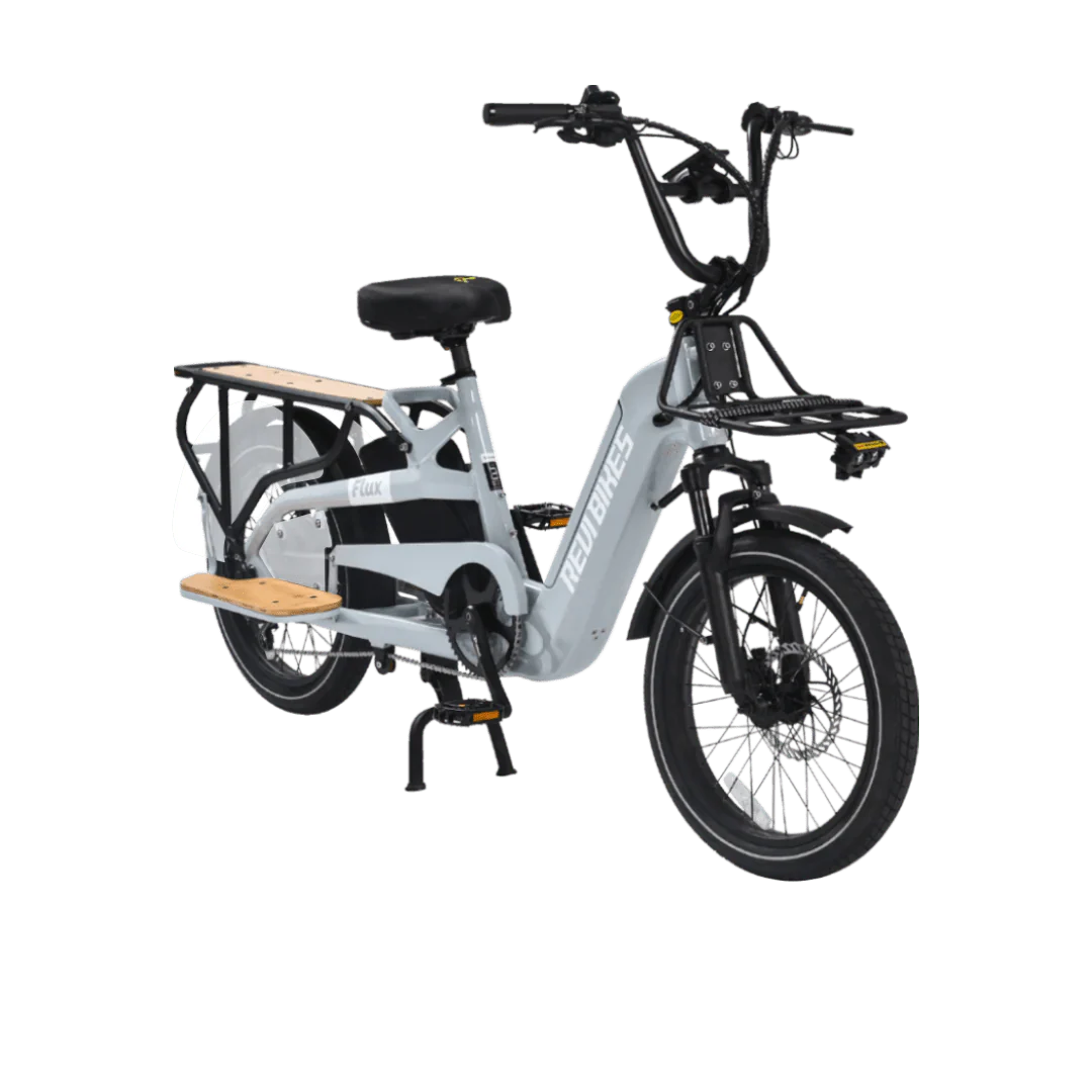 Revi Bikes Flux Electric Cargo Bike 48V, 750W/1200W Peak Motor, 440-lb load capacity, step-thru - 100% Financing Available!