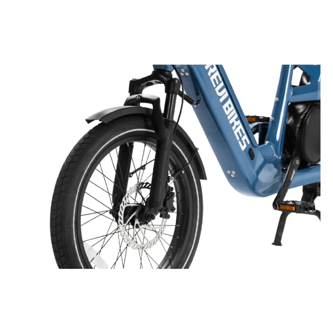 Revi Bikes Flux Electric Cargo Bike 48V, 750W/1200W Peak Motor, 440-lb load capacity, step-thru - 100% Financing Available!
