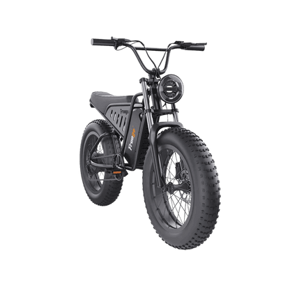 Freego S1 Cafe Racer Fat Tire Electric Bike - 48V 22.5Ah 750W, hydraulic brakes, 28MPH, up to 50 miles range - 100% Financing Available!