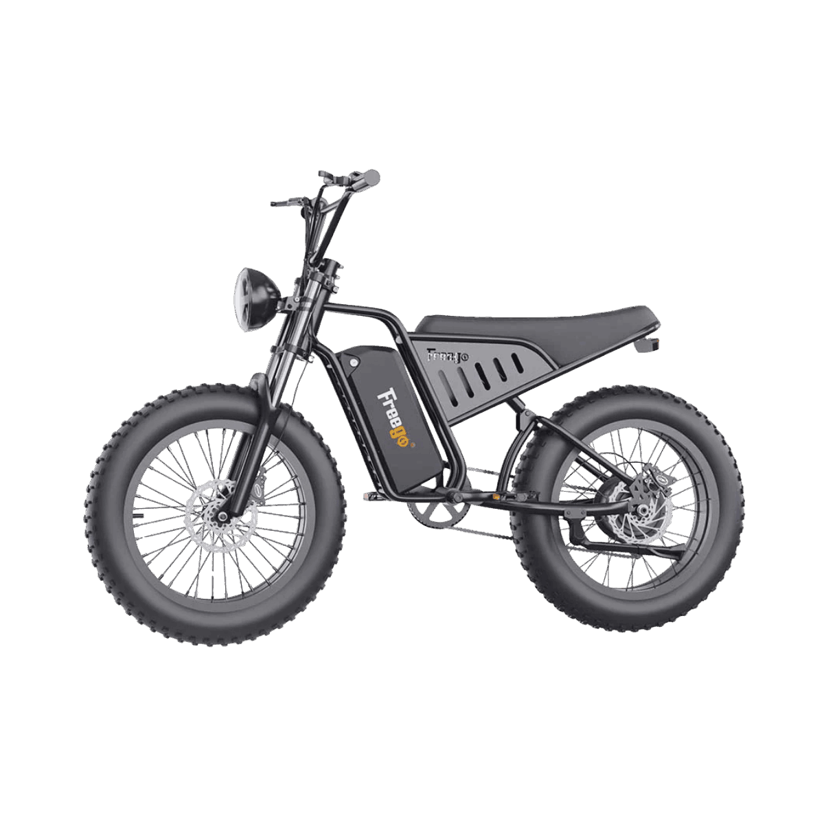 Freego S1 Cafe Racer Fat Tire Electric Bike - 48V 22.5Ah 750W, hydraulic brakes, 28MPH, up to 50 miles range - 100% Financing Available!