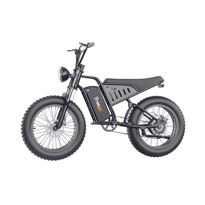 Freego S1 Cafe Racer Fat Tire Electric Bike - 48V 22.5Ah 750W, hydraulic brakes, 28MPH, up to 50 miles range - 100% Financing Available!