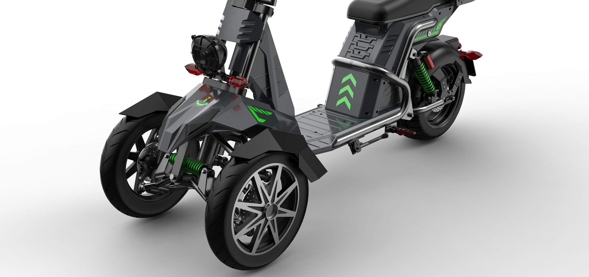 SoverSky T100 Electric Three-Wheel Trike 4000W 60V 50Ah - Private Property Use Only