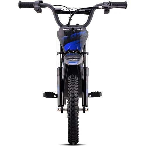 MotoTec 36V 350W (500W peak) Blaze Electric Dirt Bike, 5.2Ah, front and rear suspension, variable full twist throttle - 100% Financing Available!