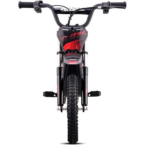 MotoTec 36V 350W (500W peak) Blaze Electric Dirt Bike, 5.2Ah, front and rear suspension, variable full twist throttle - 100% Financing Available!