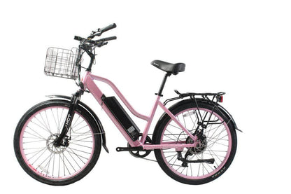 X-Treme Catalina Beach Cruiser 48V 500W Hub Motor Step-Through Electric Cruiser Bike - 100% Financing Available!
