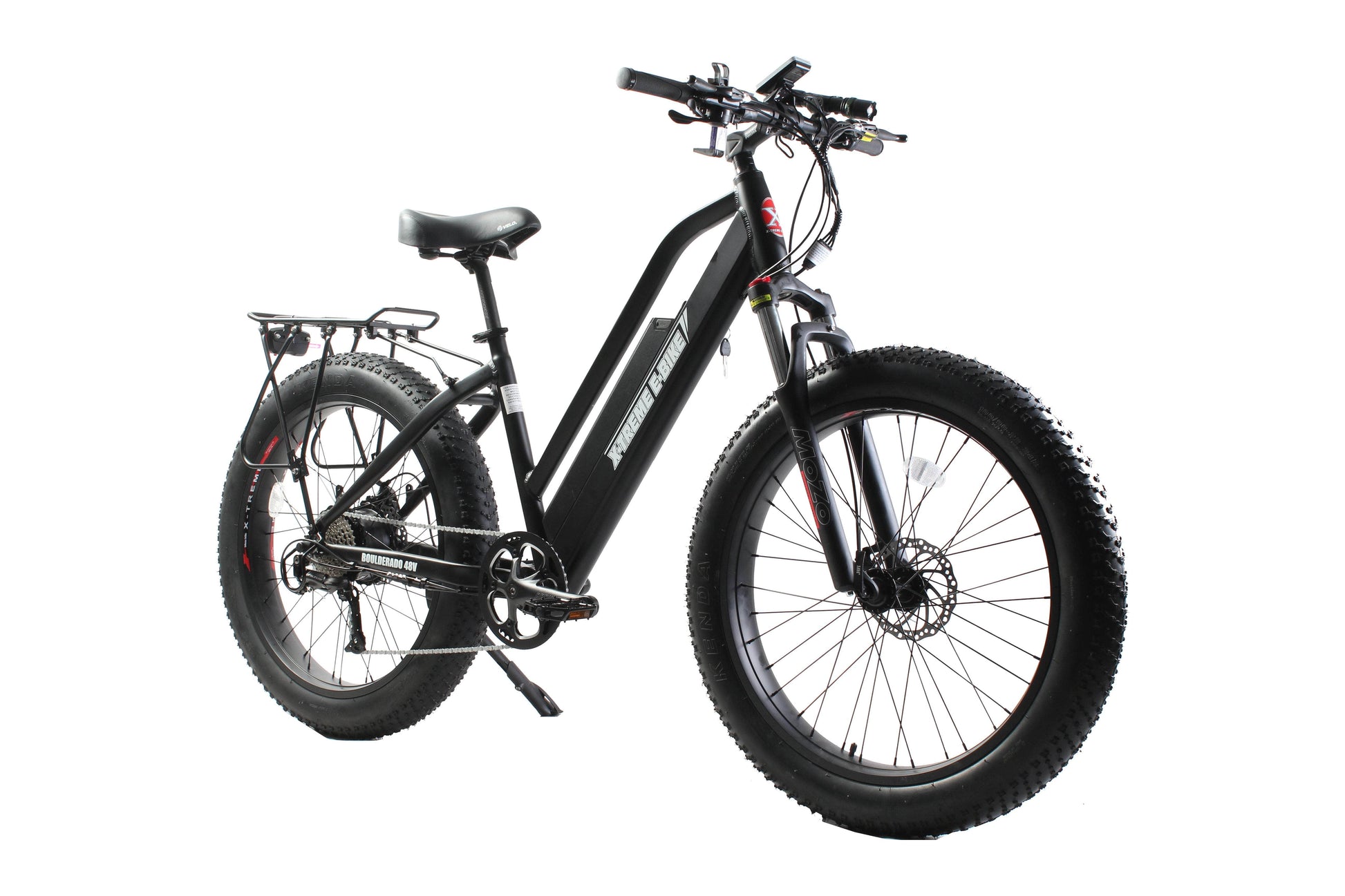 X-Treme Boulderado 48V 500W 17Ah Hub Motor Fat Tire Step-Through Electric Mountain Bicycle - 100% Financing Available!