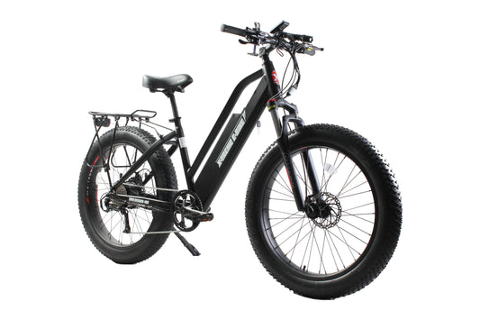 X-Treme Boulderado 48V 500W 17Ah Hub Motor Fat Tire Step-Through Electric Mountain Bicycle - 100% Financing Available!