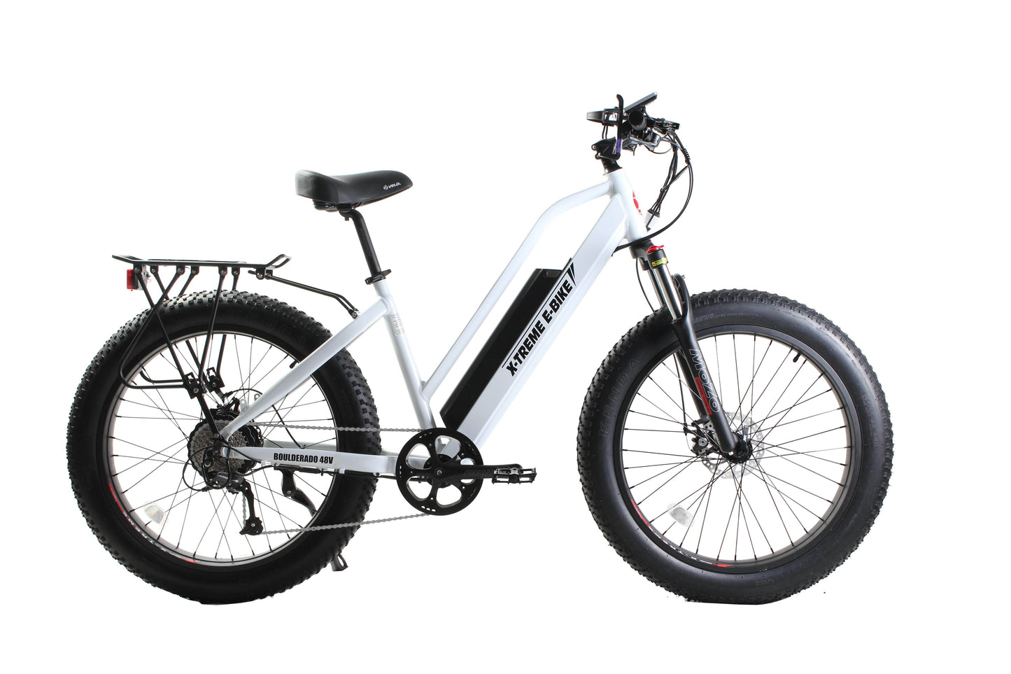 X-Treme Boulderado 48V 500W 17Ah Hub Motor Fat Tire Step-Through Electric Mountain Bicycle - 100% Financing Available!