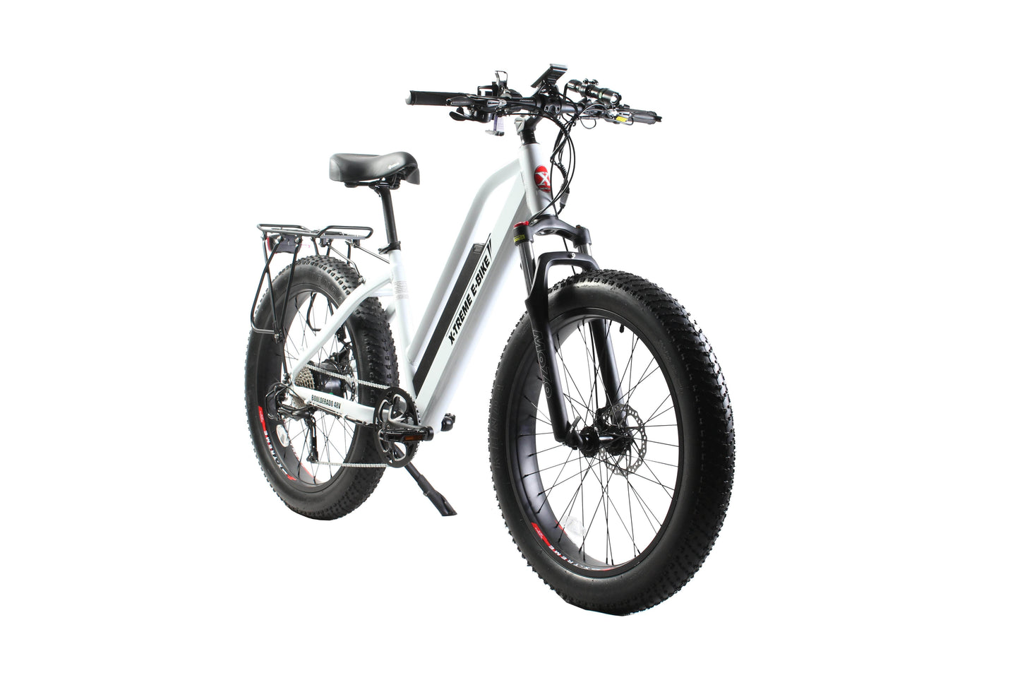 X-Treme Boulderado 48V 500W 17Ah Hub Motor Fat Tire Step-Through Electric Mountain Bicycle - 100% Financing Available!