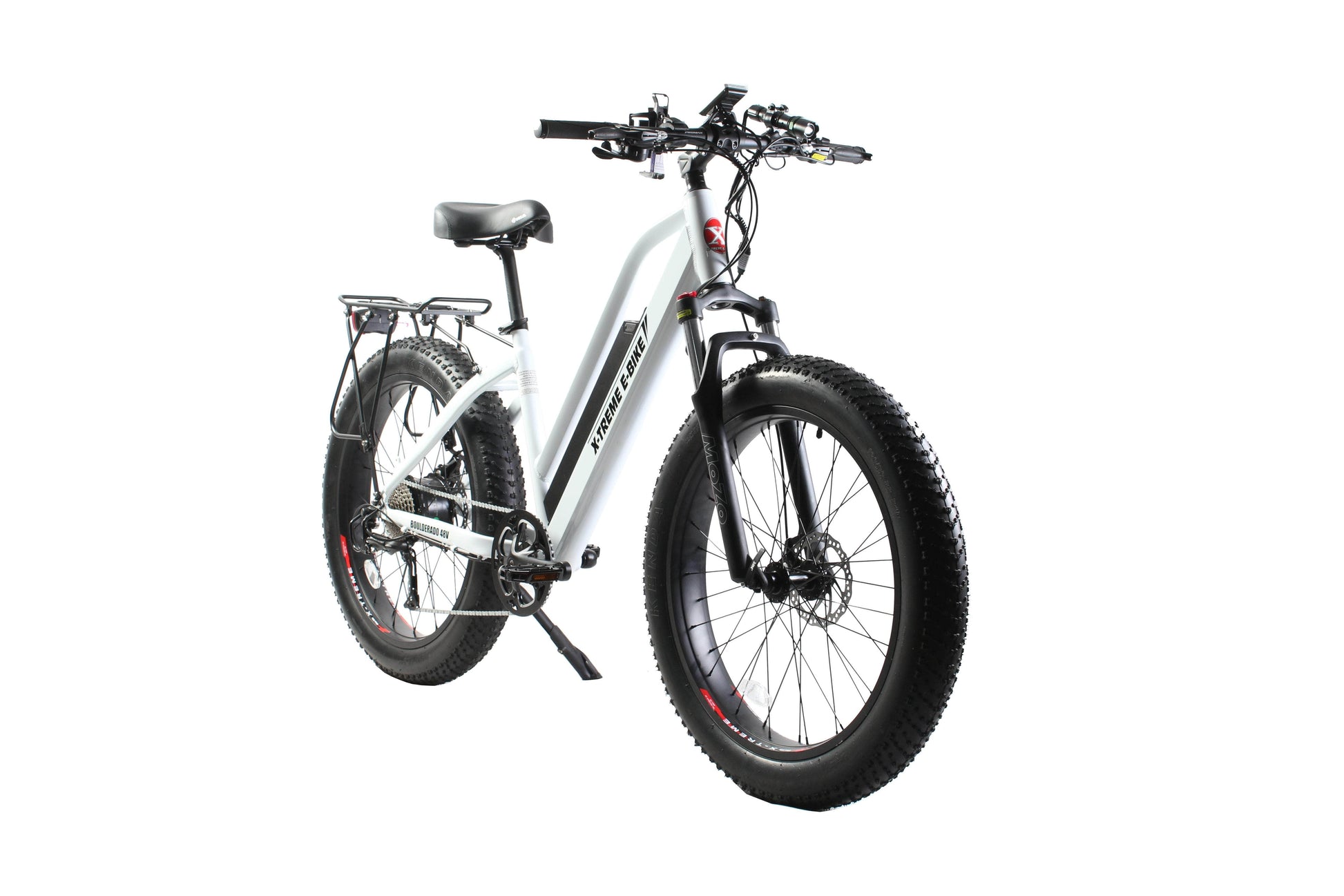 X-Treme Boulderado 48V 500W 17Ah Hub Motor Fat Tire Step-Through Electric Mountain Bicycle - 100% Financing Available!