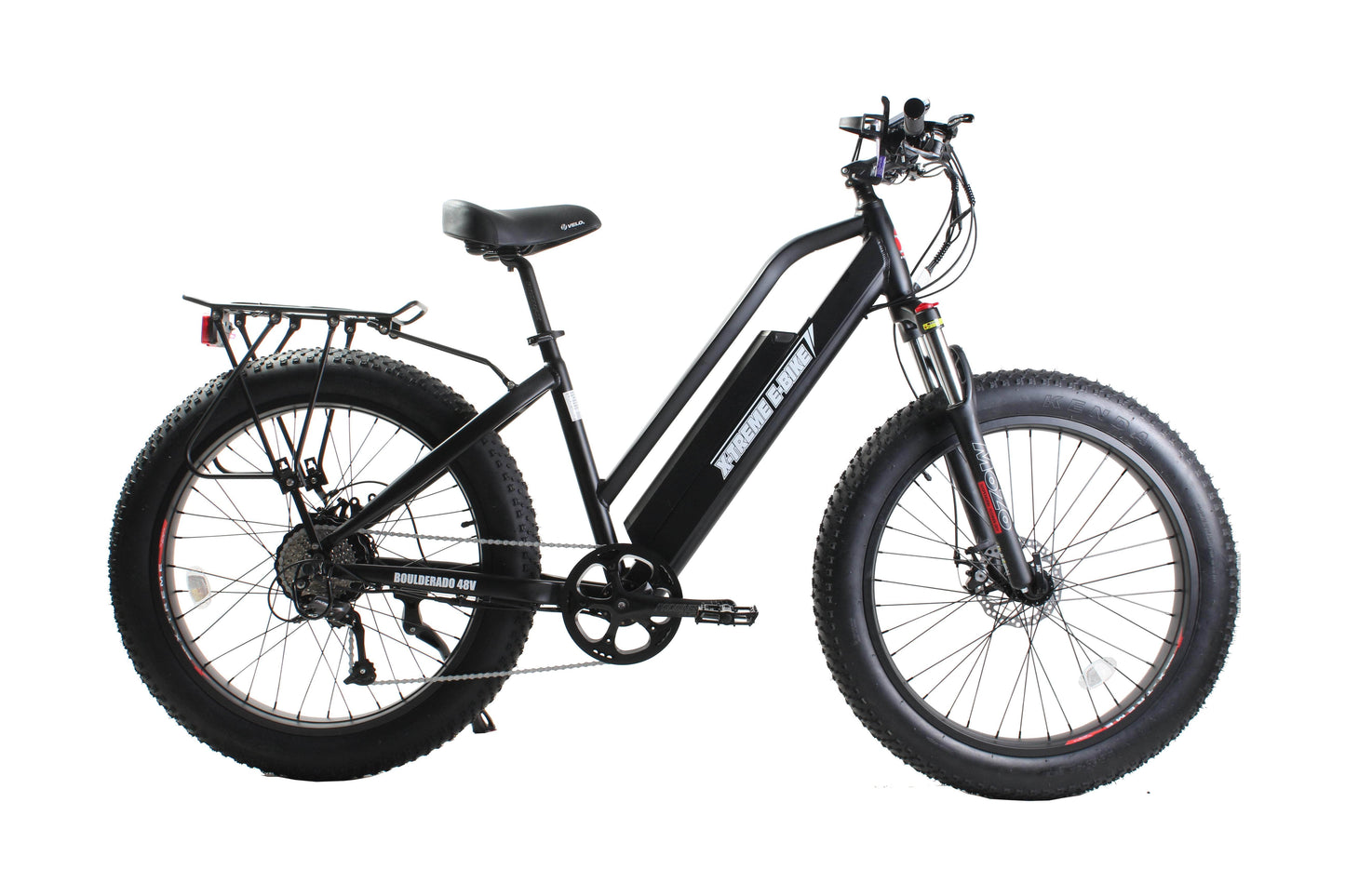 X-Treme Boulderado 48V 500W 17Ah Hub Motor Fat Tire Step-Through Electric Mountain Bicycle - 100% Financing Available!