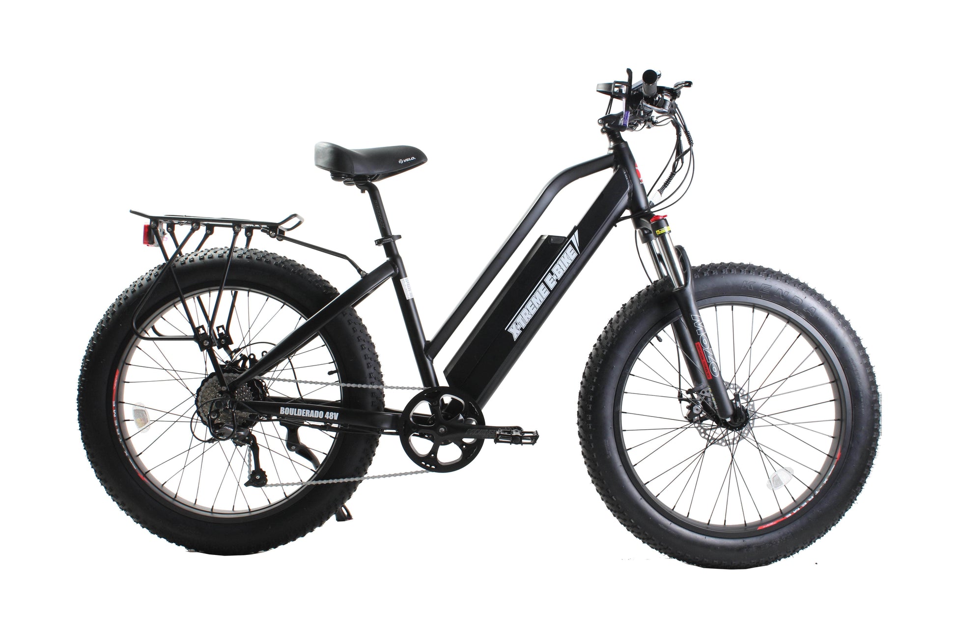 X-Treme Boulderado 48V 500W 17Ah Hub Motor Fat Tire Step-Through Electric Mountain Bicycle - 100% Financing Available!