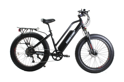 X-Treme Boulderado 48V 500W 17Ah Hub Motor Fat Tire Step-Through Electric Mountain Bicycle - 100% Financing Available!