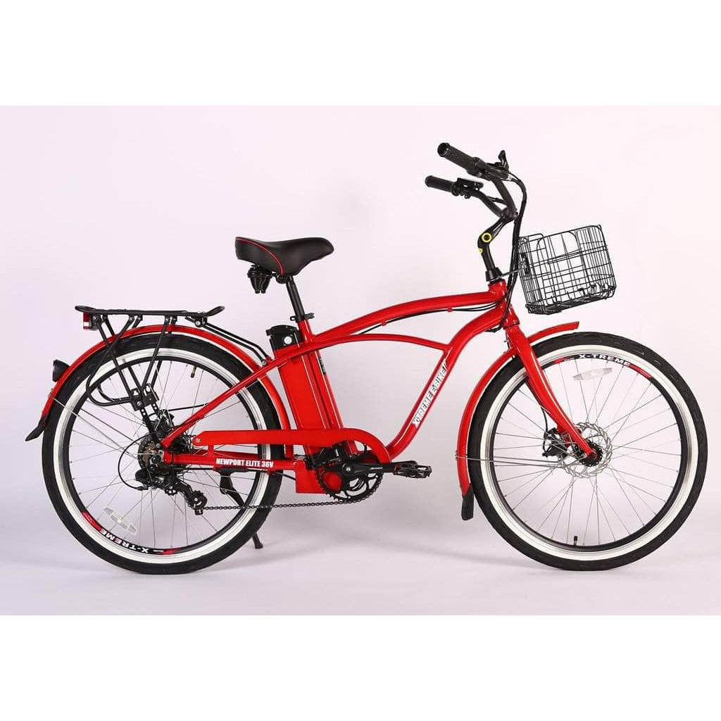 X-Treme Newport Elite Max 36 Volt 350W Electric Beach Cruiser Bike - 100% Financing Available!