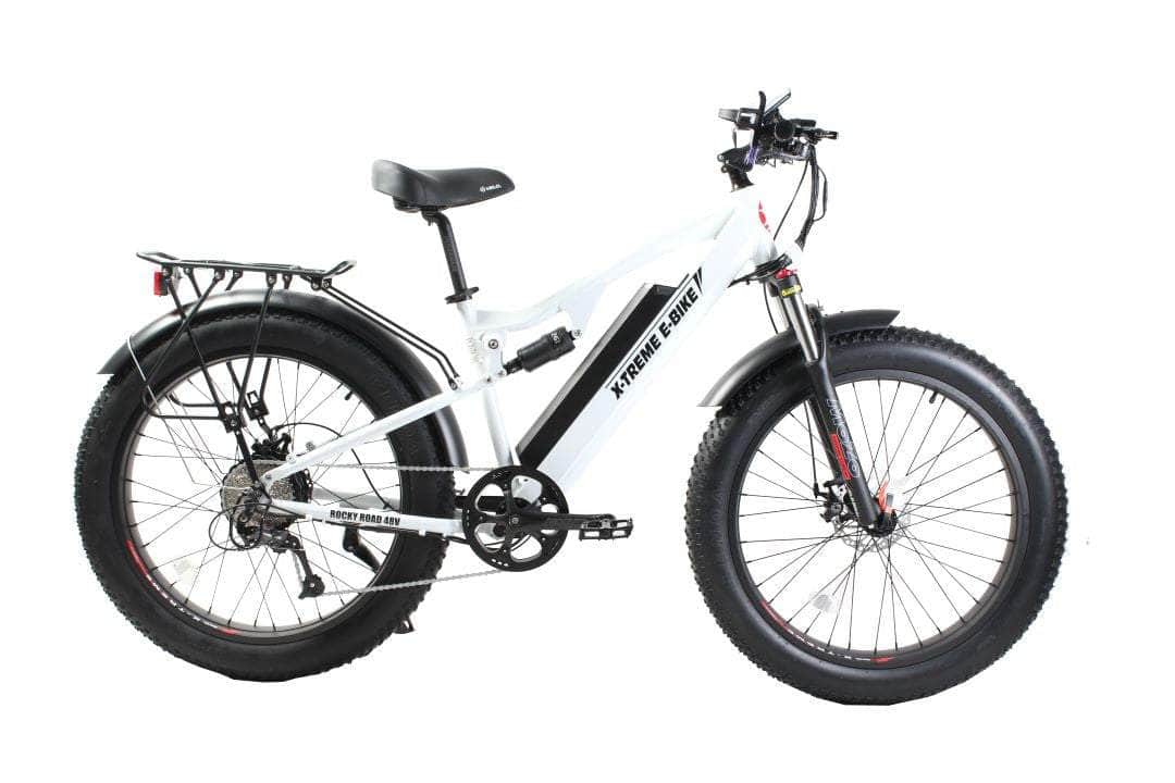 X-Treme Rocky Road 48 Volt 17Ah 500W Hub Motor Fat Tire Electric Mountain Bike - 100% Financing Available!