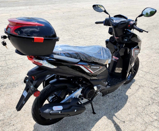 GSI - 200cc 4 Stroke EFI Gas Moped Scooter Fully Assembled W/ LED Lights - ZINGER 200