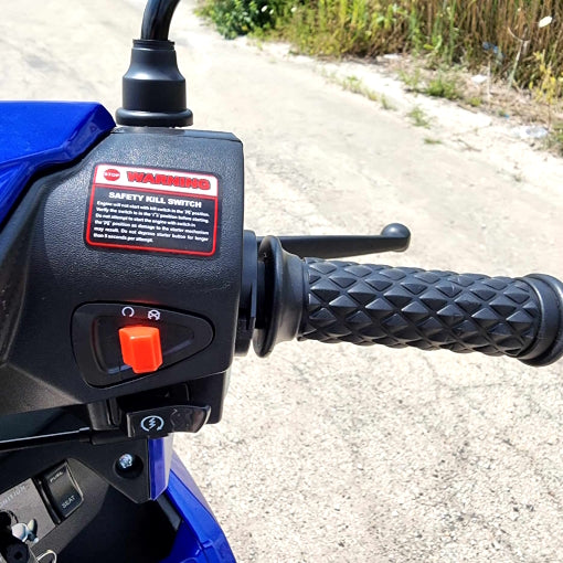 200cc 4 Stroke EFI Gas Moped Scooter W/ LED Lights - ZINGER 200 BLUE