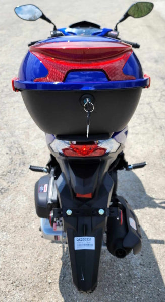 200cc 4 Stroke EFI Gas Moped Scooter W/ LED Lights - ZINGER 200 BLUE