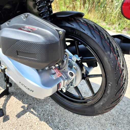 200cc 4 Stroke EFI Gas Moped Scooter W/ LED Lights - ZINGER 200 BLUE