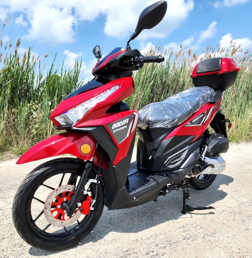 GSI - 200cc 4 Stroke EFI Gas Moped Scooter Fully Assembled W/ LED Lights - ZINGER 200