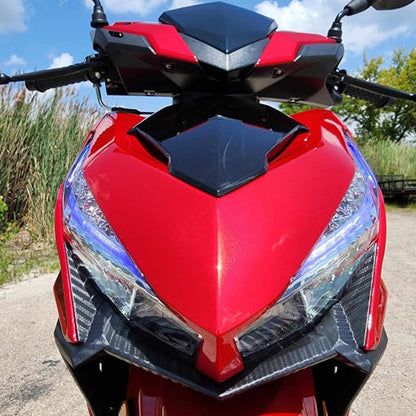 200cc 4 Stroke EFI Gas Moped Scooter W/ LED Lights - ZINGER 200 RED